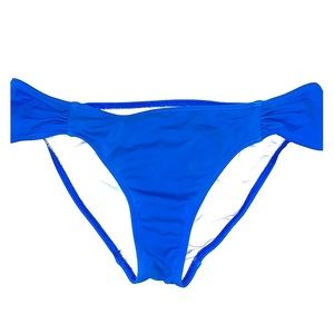 VS PINK Blue Semi-Cheeky Bikini Bottom